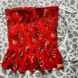 NWT Floral Tube Top